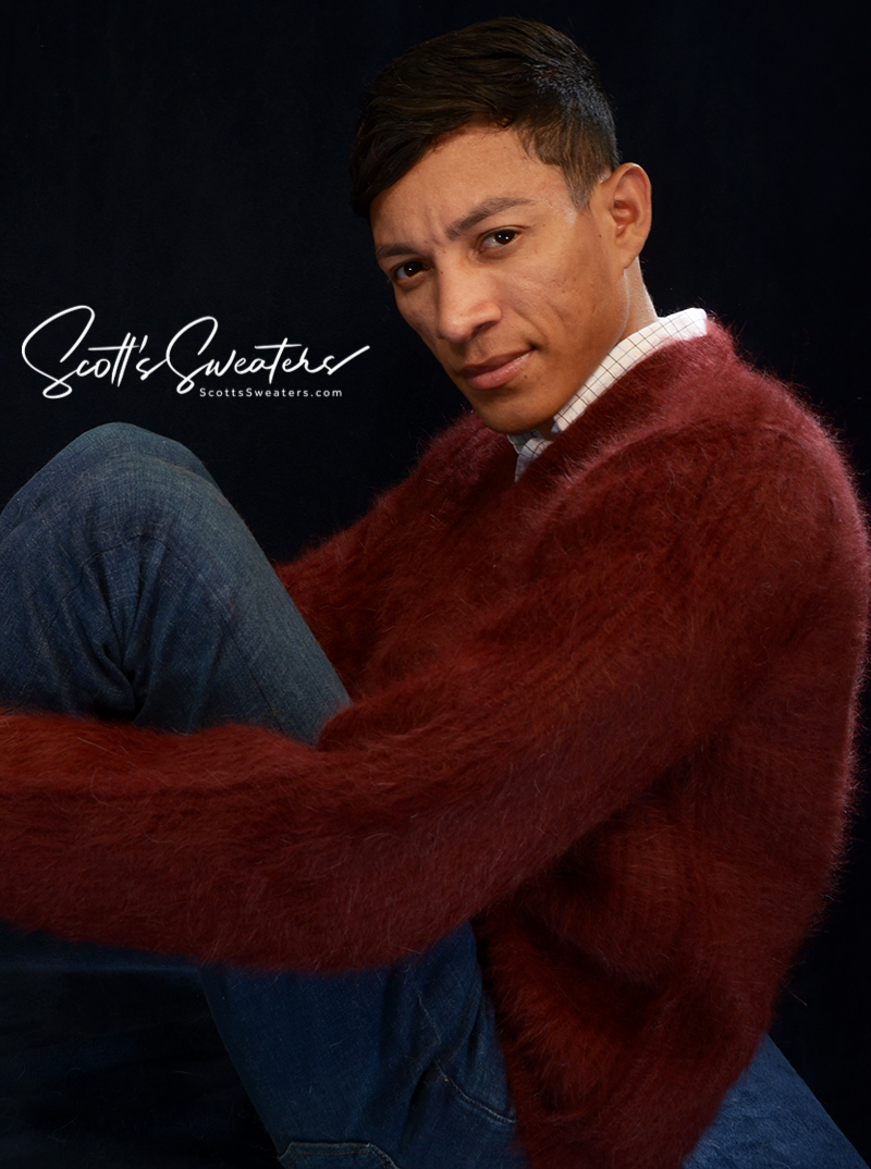 Weiche, luxuriöse Angora-Pullover für Herren