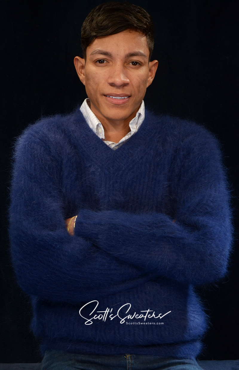 Weiche, luxuriöse Angora-Pullover für Herren