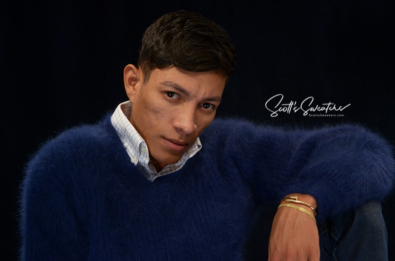 Weiche, luxuriöse Angora-Pullover für Herren