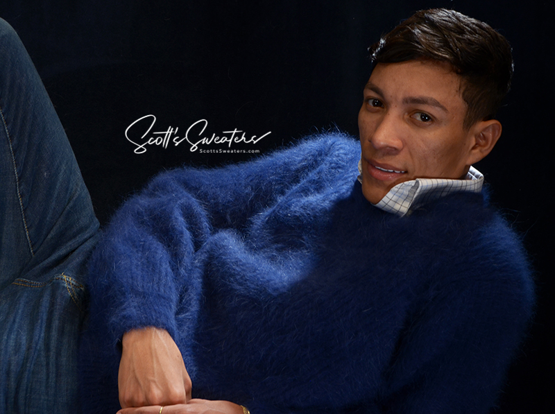 Weiche, luxuriöse Angora-Pullover für Herren