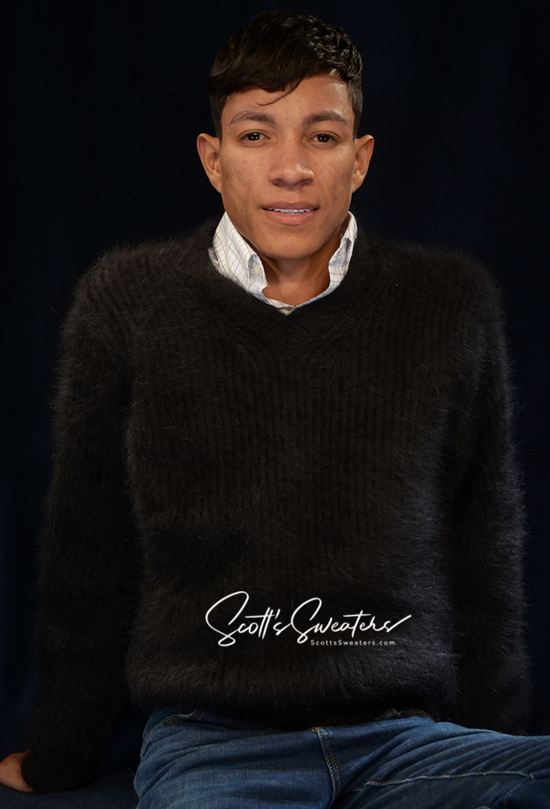 Weiche, luxuriöse Angora-Pullover für Herren