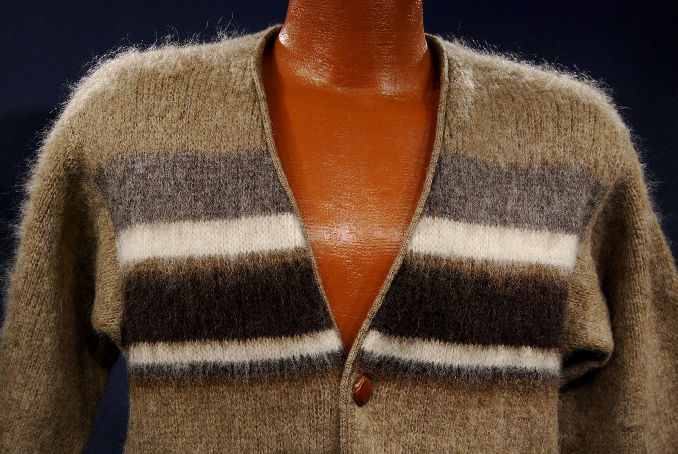 Men's Icelandic Wool Cardigan Sweater by Hilda Ltd. [#151-004]