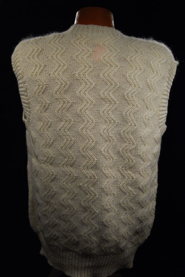 New Zealand Mohair V-Neck Sweater Vest by Tirorra [#157-003]