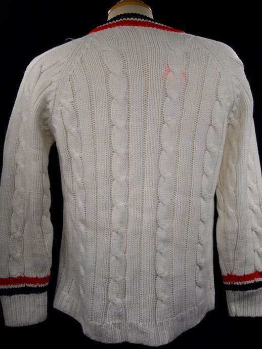 Woman's Retro Cardigan Tennis Sweater [#183-004]