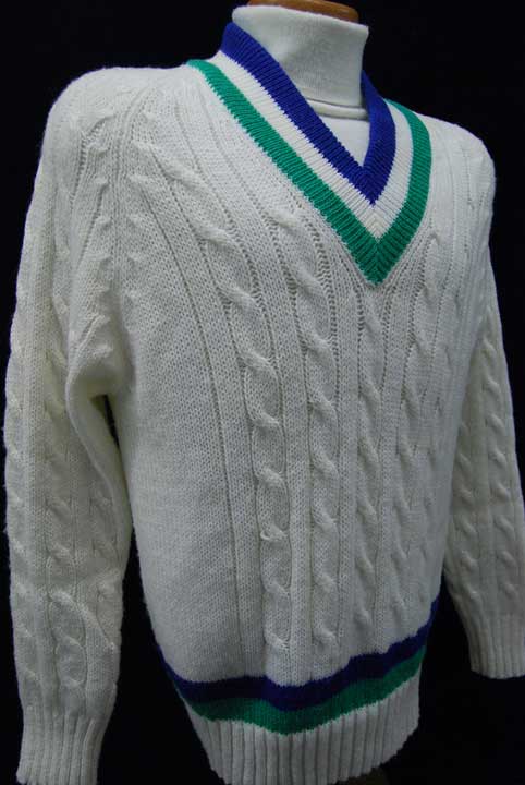 Men's Classic Retro Izod Tennis Sweater Blue/Green [#198-004]