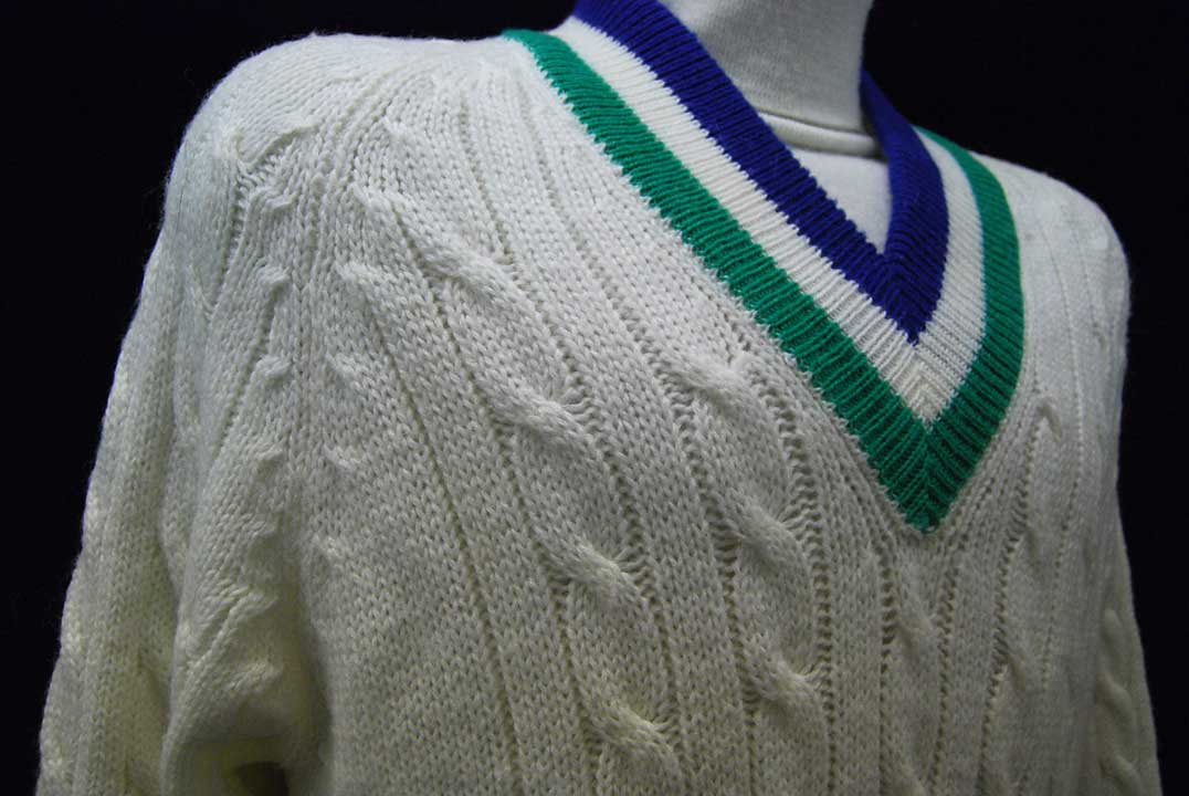 Men's Classic Retro Izod Tennis Sweater Blue/Green [#198-004]