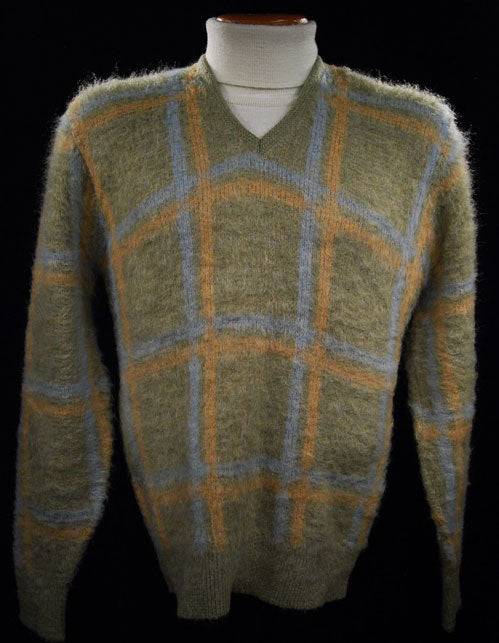 Retro Classic Original Mohair V-Neck Sweater by Hamburgers Menswear [#500-088]