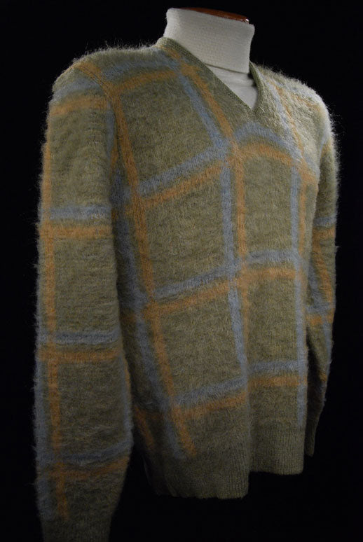 Retro Classic Original Mohair V-Neck Sweater by Hamburgers Menswear [#500-088]