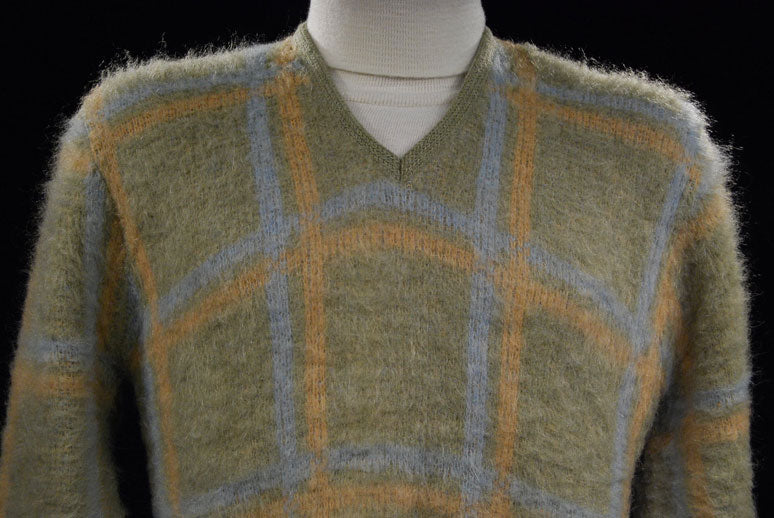 Retro Classic Original Mohair V-Neck Sweater by Hamburgers Menswear [#500-088]