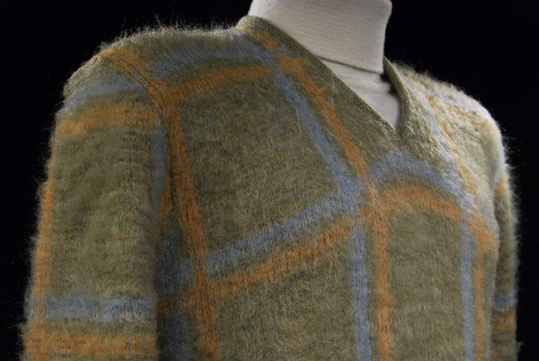 Retro Classic Original Mohair V-Neck Sweater by Hamburgers Menswear [#500-088]