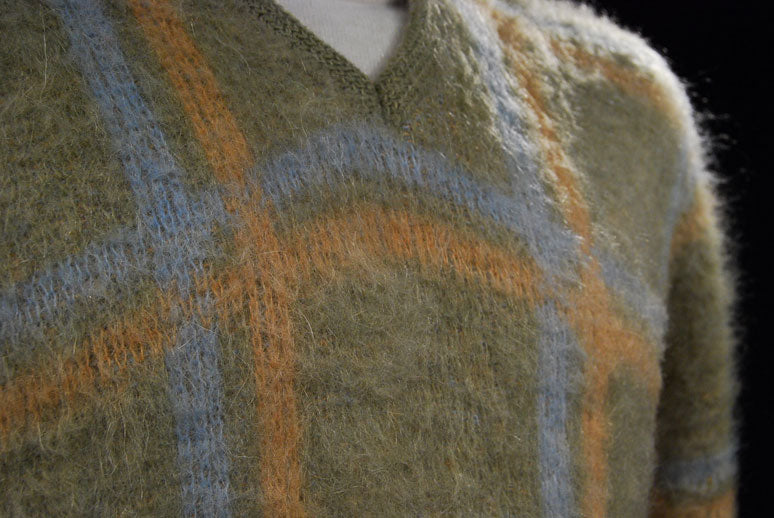 Retro Classic Original Mohair V-Neck Sweater by Hamburgers Menswear [#500-088]