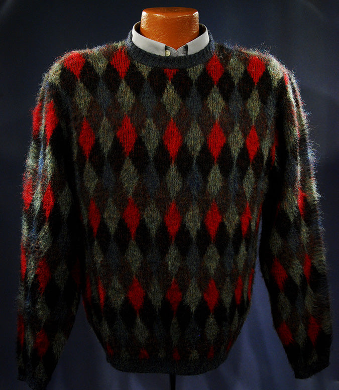 Retro Crewneck Mohair Sweater [#500-199]