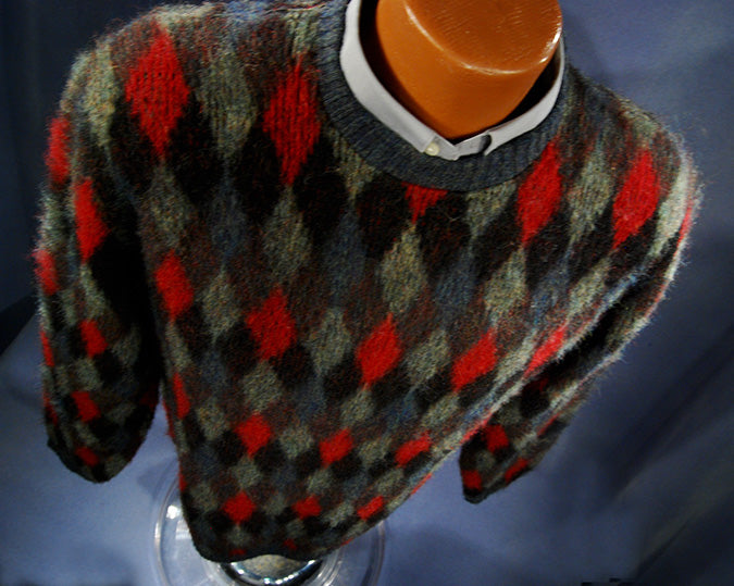 Retro Crewneck Mohair Sweater [#500-199]