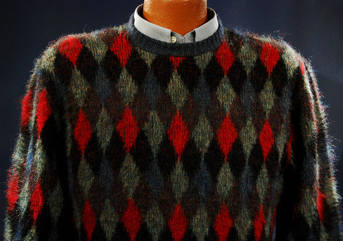 Retro Crewneck Mohair Sweater [#500-199]