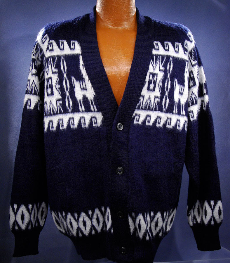 Men's Soft Alpaca Cardigan Sweater [#600-095]