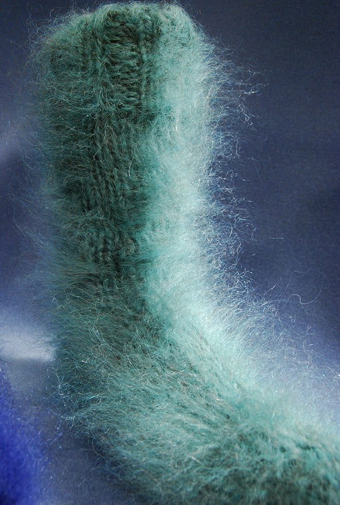 Mohair Socks, Hand-Knit, Thick & Warm #601-069