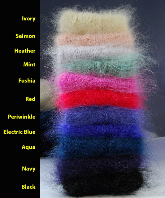 Mohair Socks, Hand-Knit, Thick & Warm #601-069