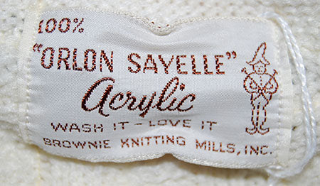 Woman's Retro Cardigan Tennis Sweater by Orlon Sayelle [#607-080]