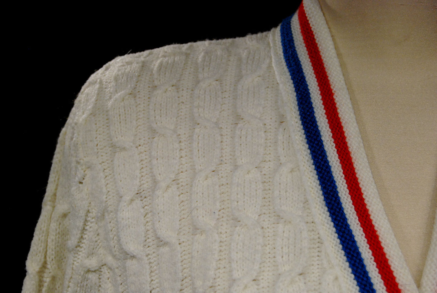 Woman's Retro Cardigan Tennis Sweater by Orlon Sayelle [#607-080]