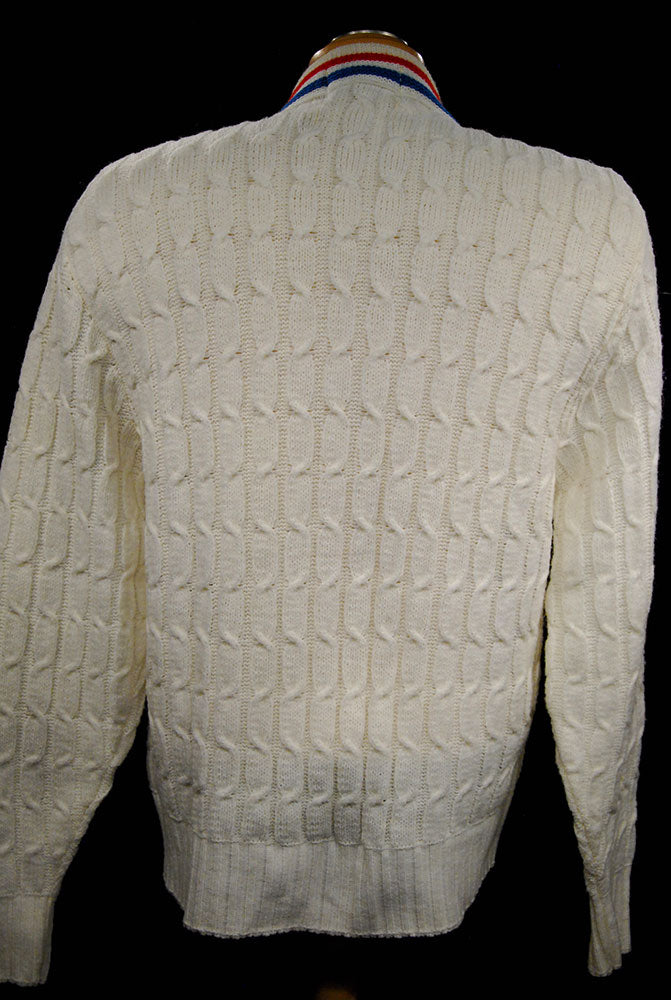 Woman's Retro Cardigan Tennis Sweater by Orlon Sayelle [#607-080]