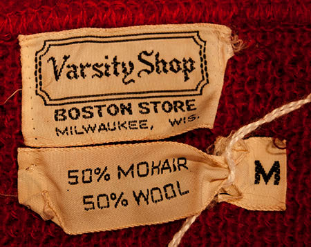 Retro Mohair Henley-Neck Sweater by Varsity Shop - Boston [#609-079]