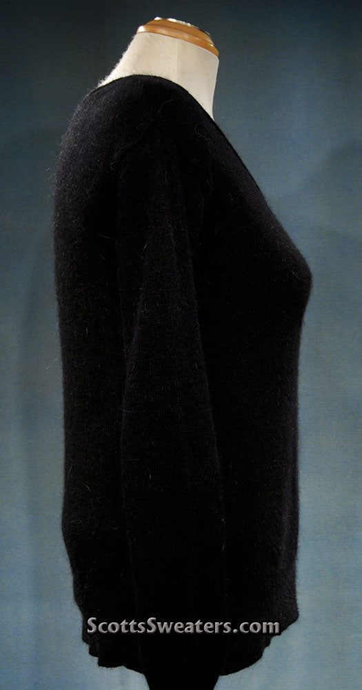 Woman's Angora Scoop Neck Sweater by Moda Intl.