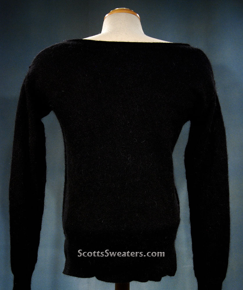 Woman's Angora Scoop Neck Sweater by Moda Intl.