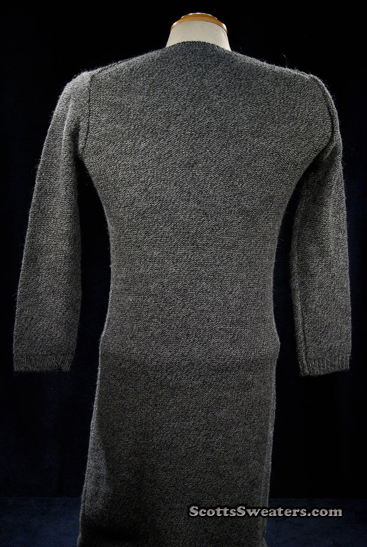 Woman's Grey Alpaca-Merino Wool Sweaterdress (Copy)