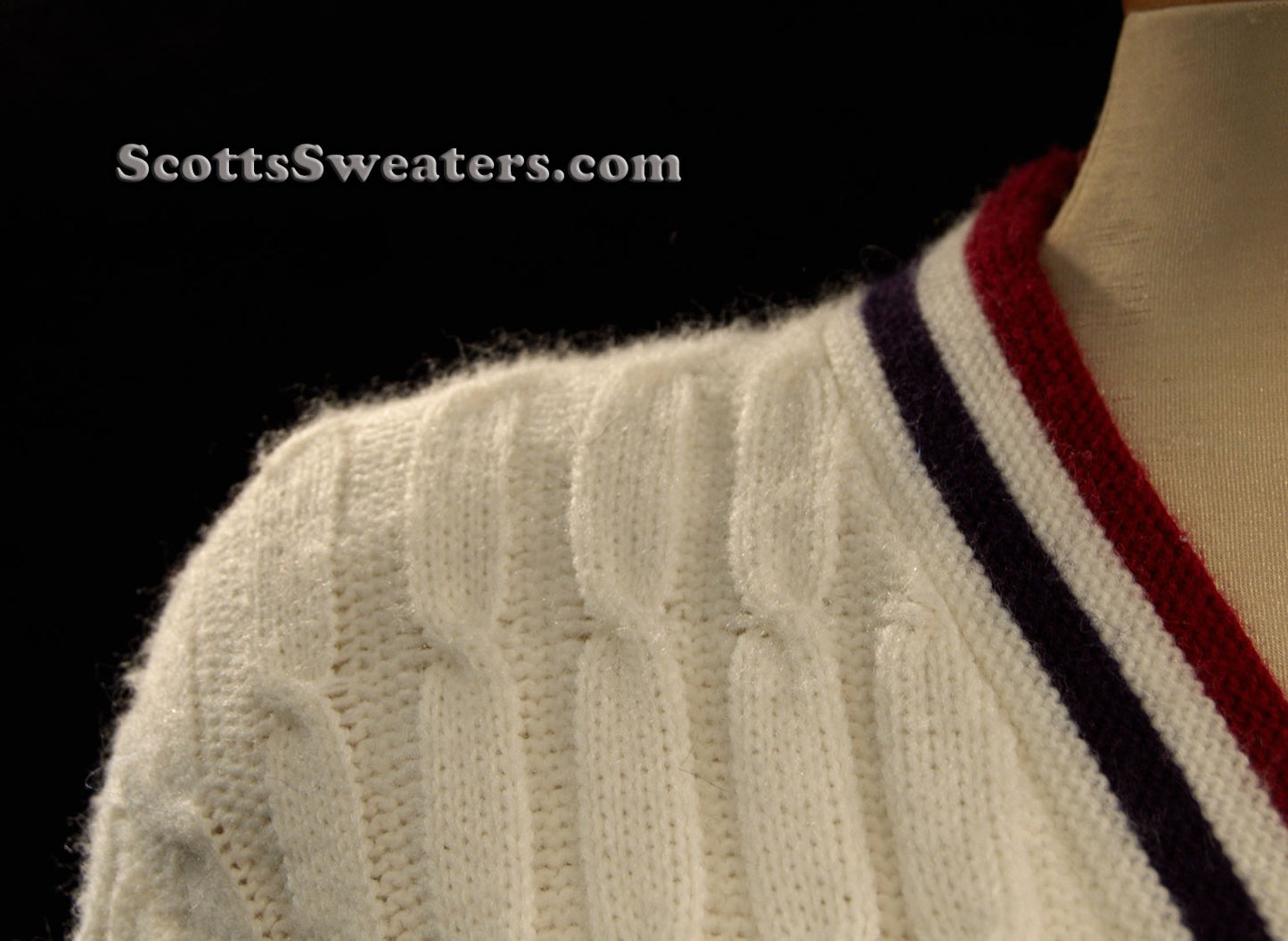 Woman's Retro Cardigan Tennis Sweater [#612-058]