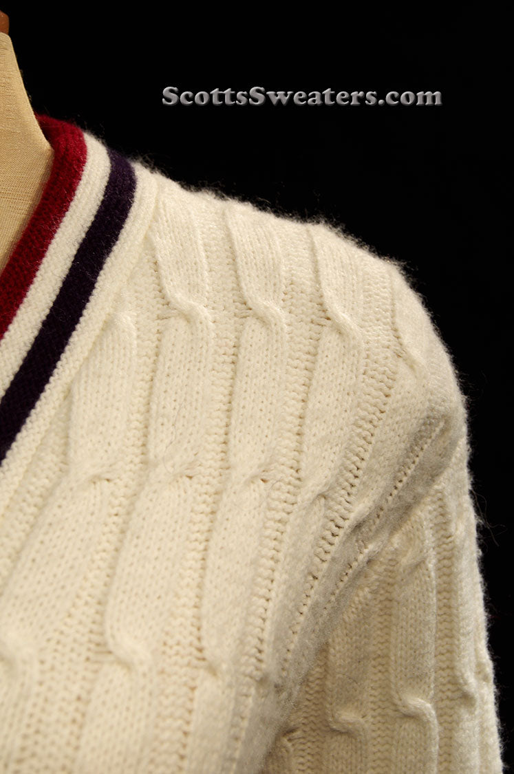 Woman's Retro Cardigan Tennis Sweater [#612-058]