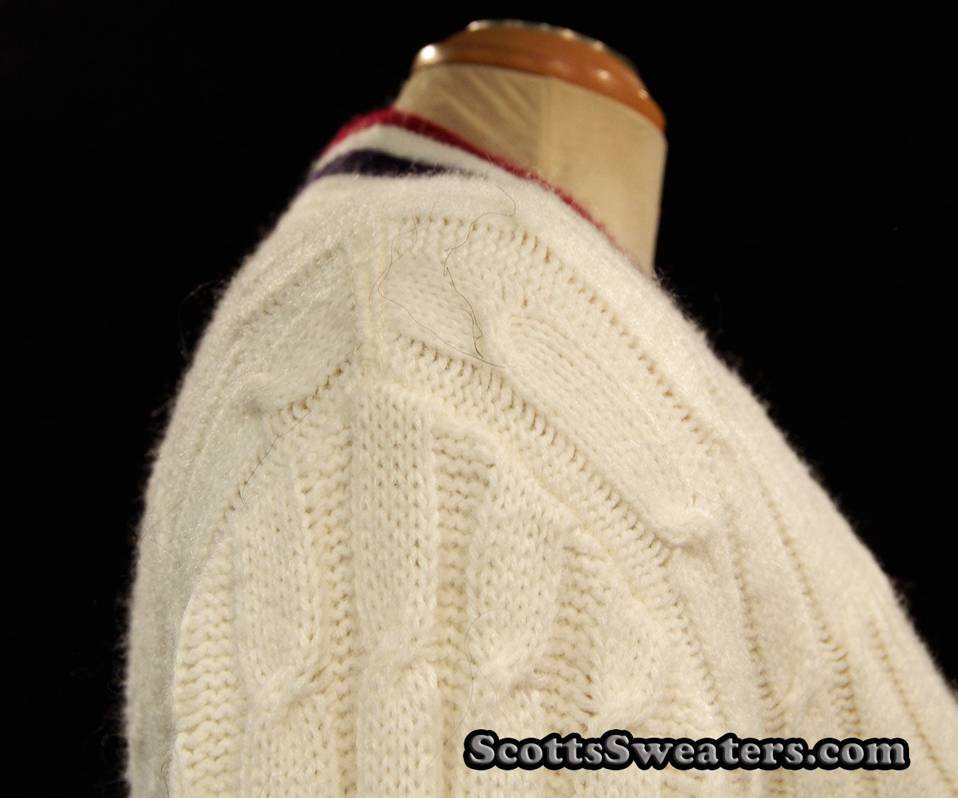 Woman's Retro Cardigan Tennis Sweater [#612-058]