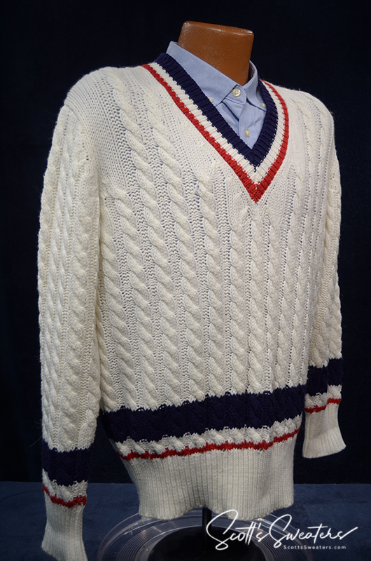 Original Retro Classic Cable-Knit Tennis Sweater [#612-096]