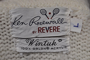 Men's Classic Cardigan Tennis Sweater by Ken Rosewall- Revere [#615-069]