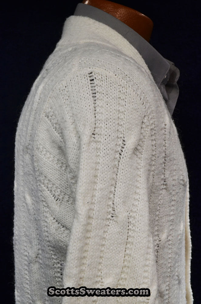 Men's Classic Cardigan Tennis Sweater by Ken Rosewall- Revere [#615-069]