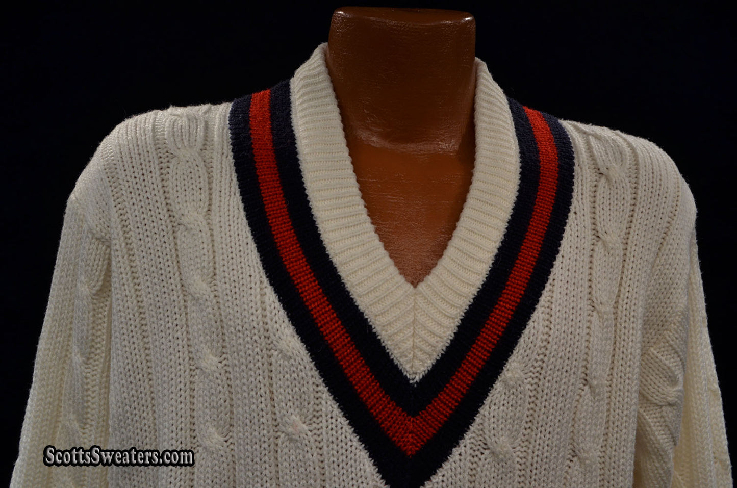 Men's Classic V-neck Pullover Tennis Sweater by Gray Nicolls [#615-089]