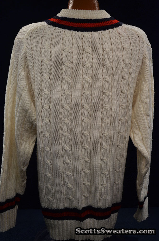 Men's Classic V-neck Pullover Tennis Sweater by Gray Nicolls [#615-089]