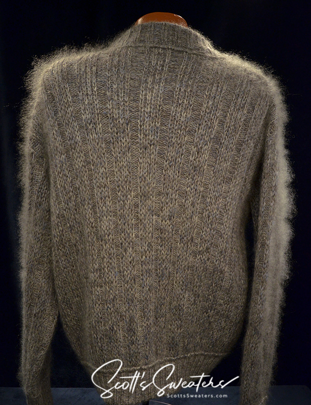 Men's Cardigan Mohair Sweater by [#615-097]