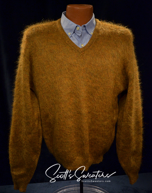 Golden Retro Classic Original Mohair V-Neck Sweater by Kandahar Deluxe [616-012]