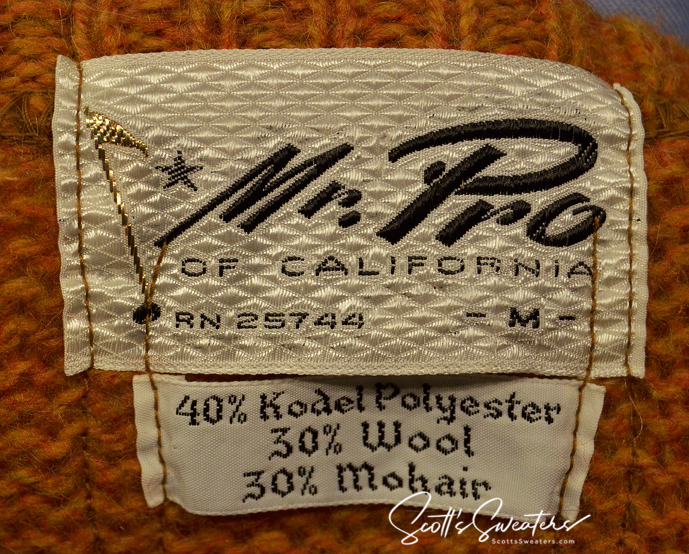 Golden Retro Classic Original Mohair V-Neck Sweater by Mr. Pro [616-014]