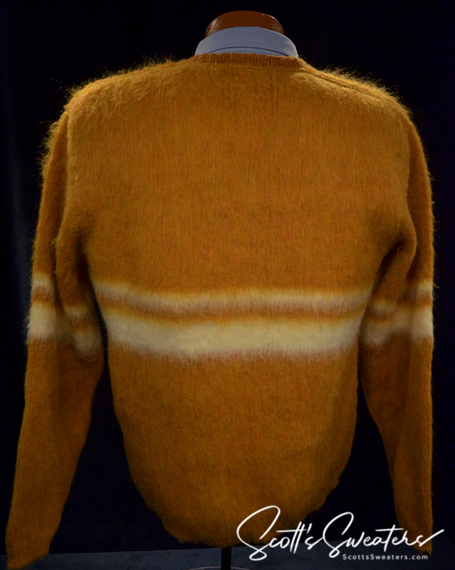 Golden Retro Classic Original Mohair V-Neck Sweater by Mr. Pro [616-014]