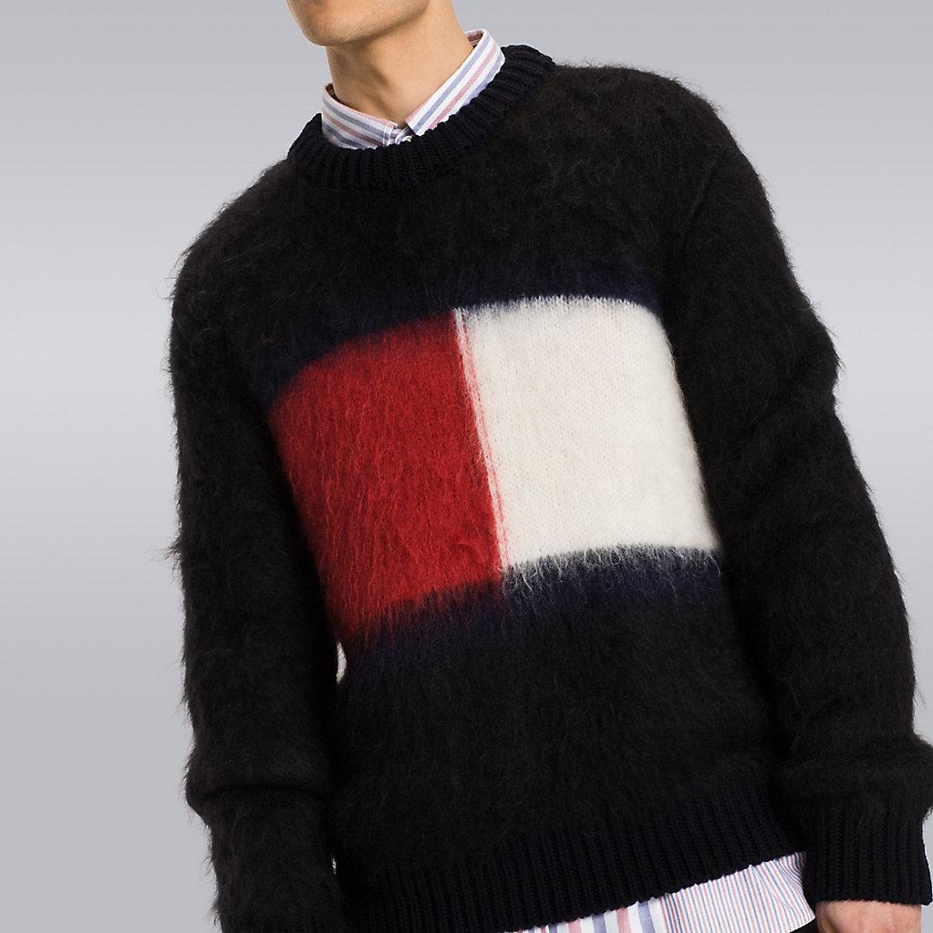 Men's Crewneck Mohair Sweater by Tommy Hilfiger [#616-025]