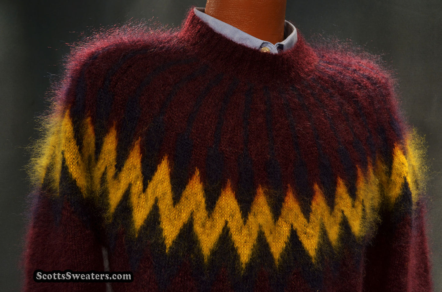 616-040 Men's Crewneck Mohair Sweater by Erdem x & H&M