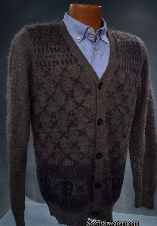 Men's Skull Design Mohair Sweater by Zara [#616-069]