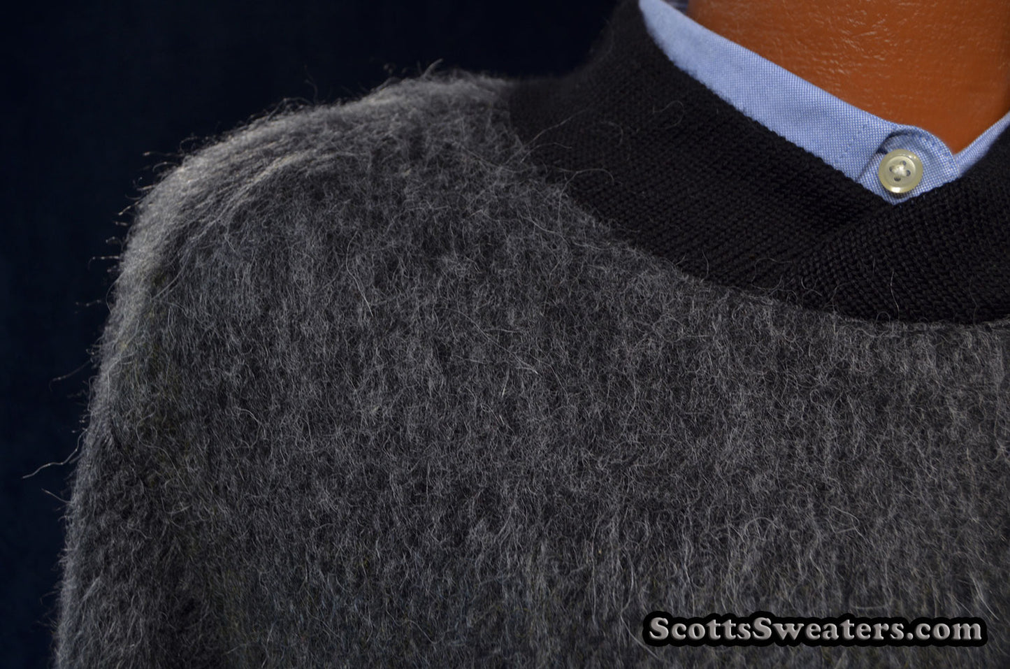 Men's Extra-soft Alpaca/Mohair Pullover Sweater by Stephan Schneider [#616-080]