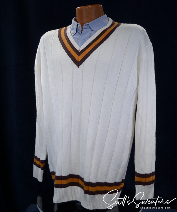 Men's Sporty V-neck Pullover Tennis /Cricket Sweaters [#617-032]