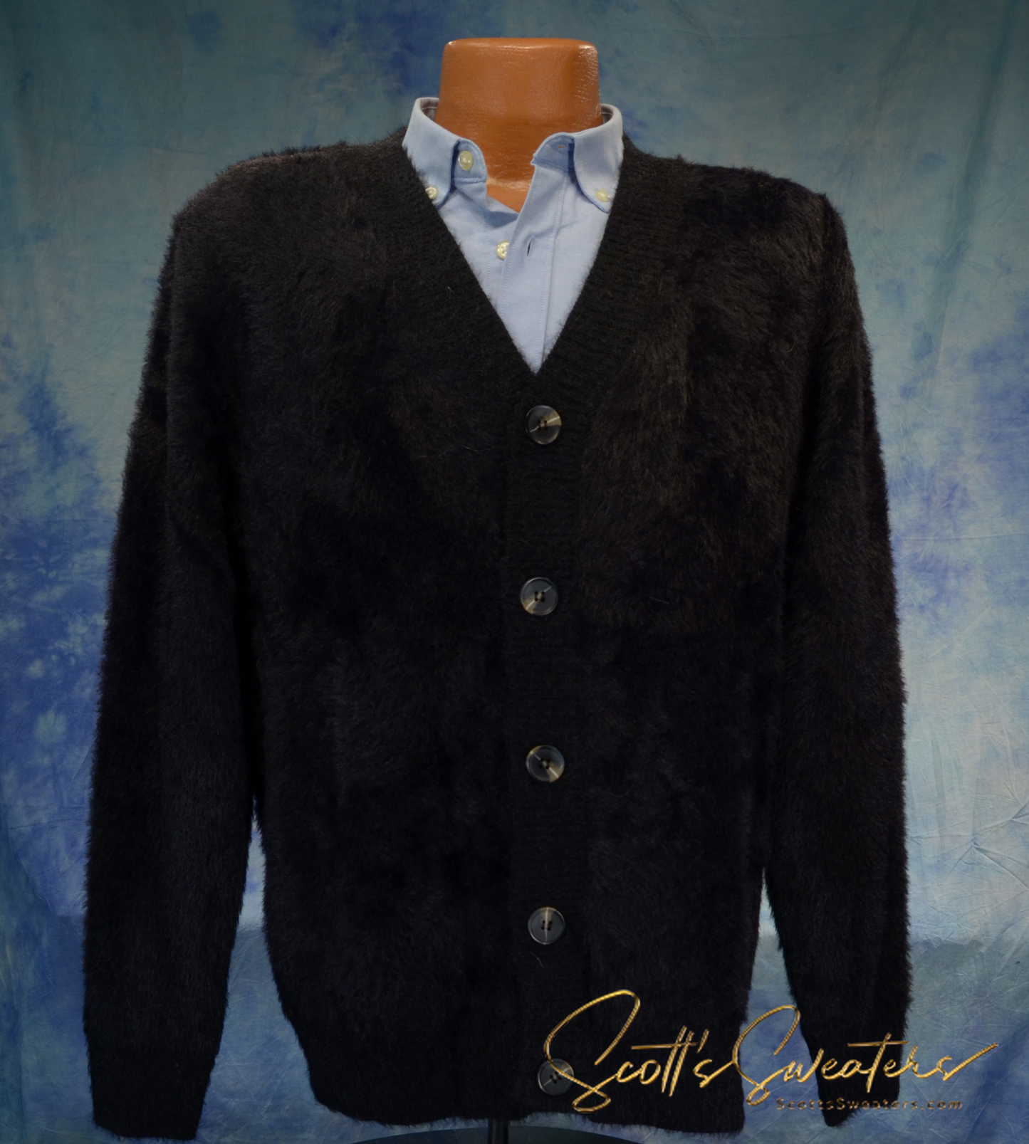 Ultra-Soft Men's Plush Cardigan Sweater [617-035]