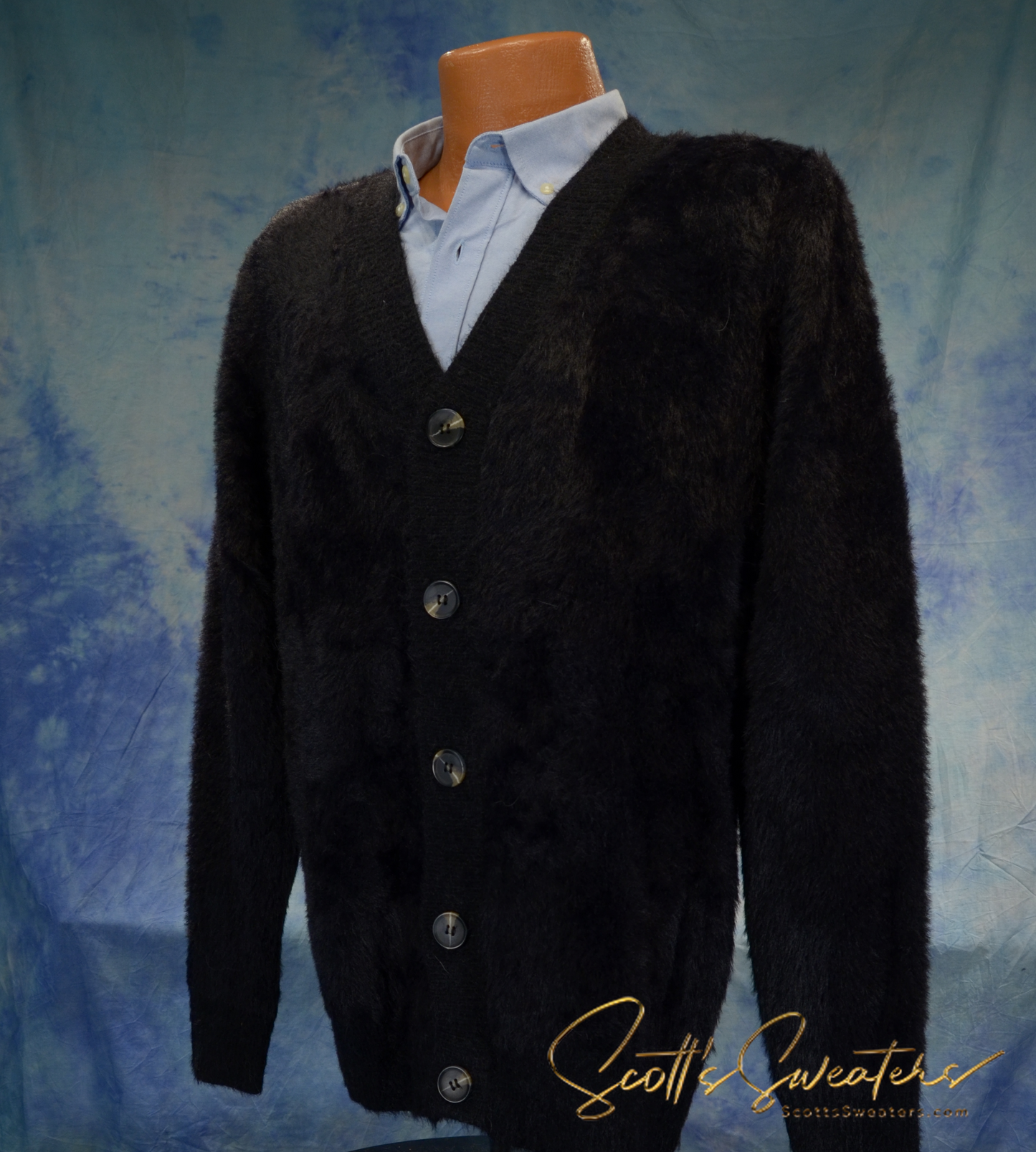 Ultra-Soft Men's Plush Cardigan Sweater [617-035]