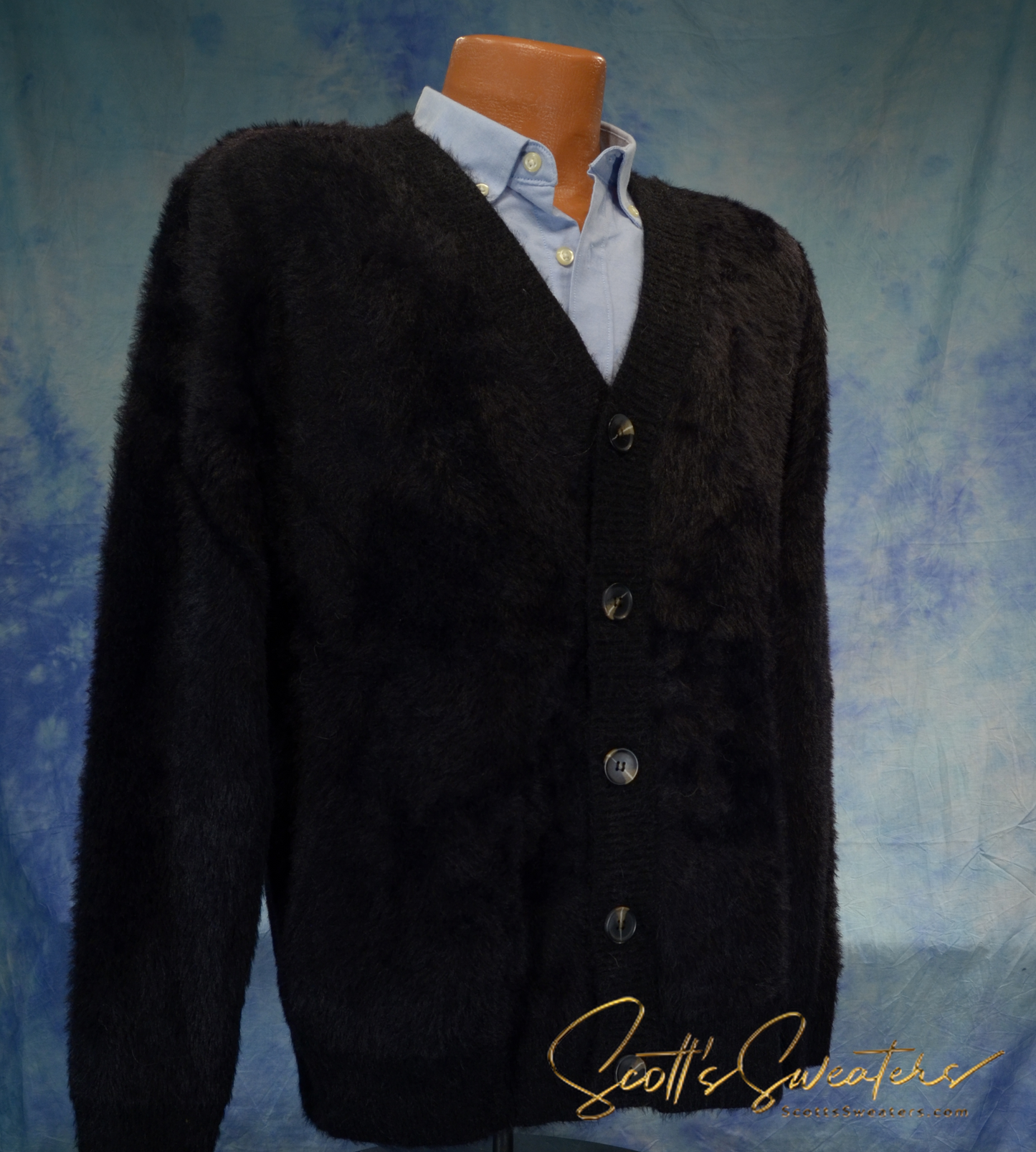 Ultra-Soft Men's Plush Cardigan Sweater [617-035]