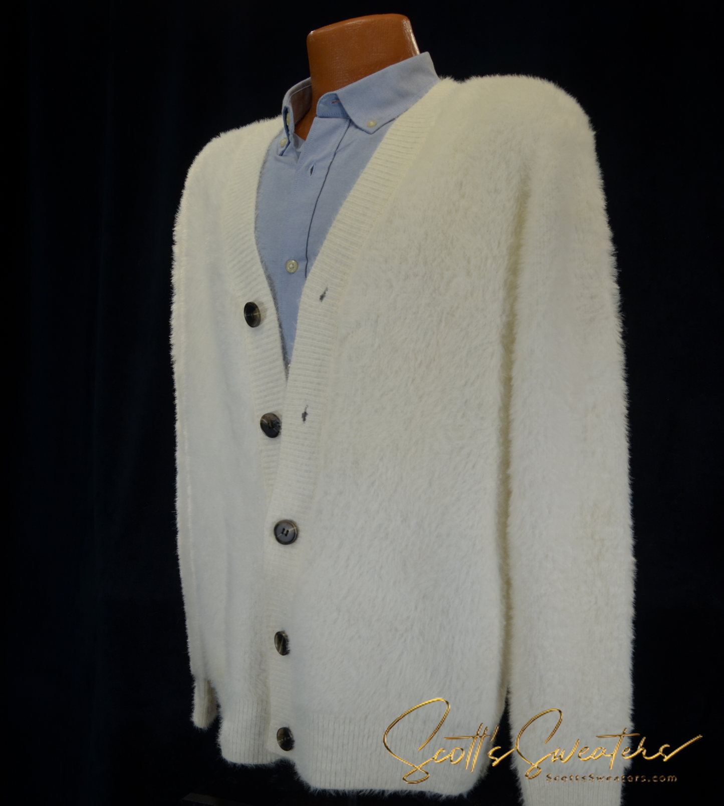 Ultra-Soft Men's Plush Cardigan Sweater [617-035]