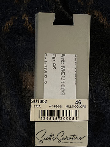 617-055 メンズ クルーネック モヘア セーター by Laneus